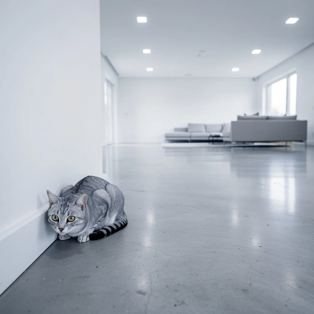 Why do open houses feel harder for cats?