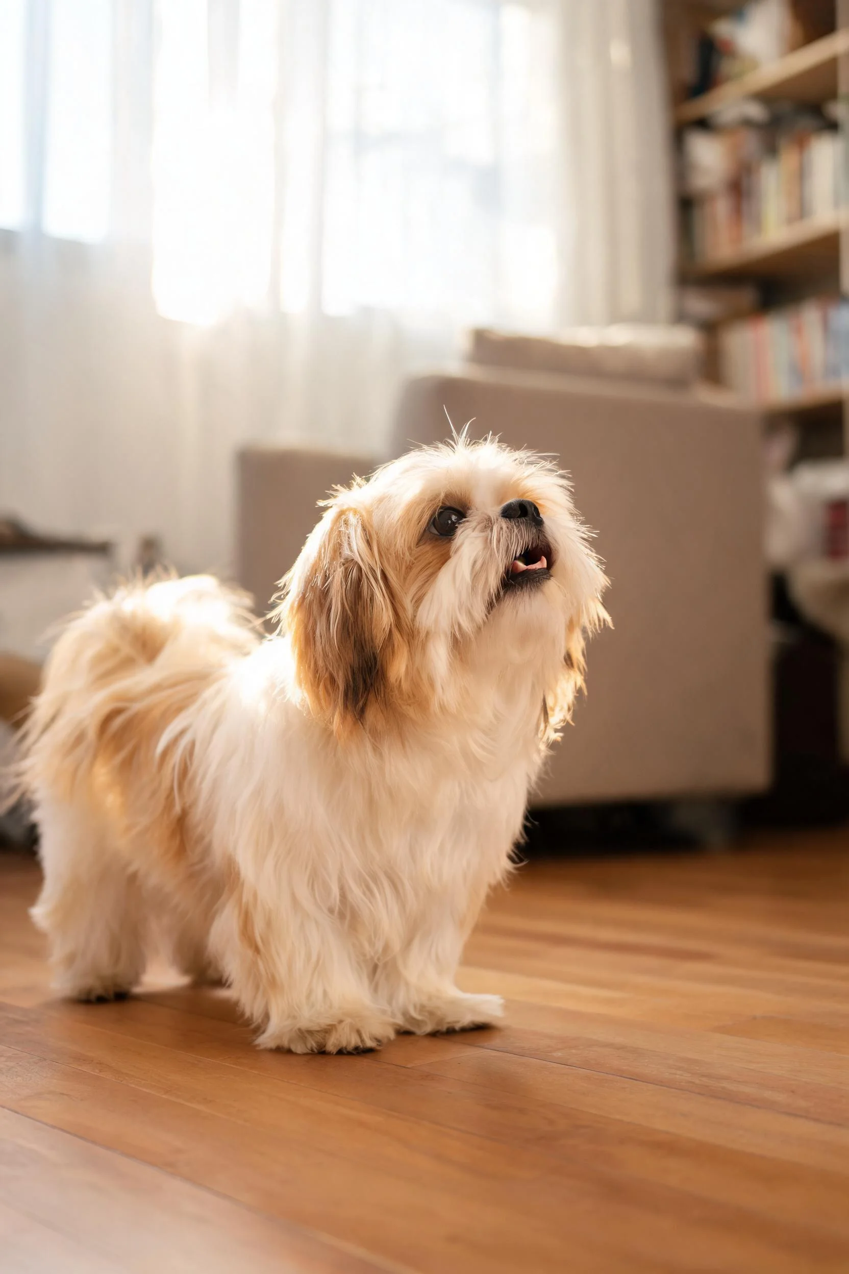 What causes reverse sneezing in small dogs like Shih Tzus?