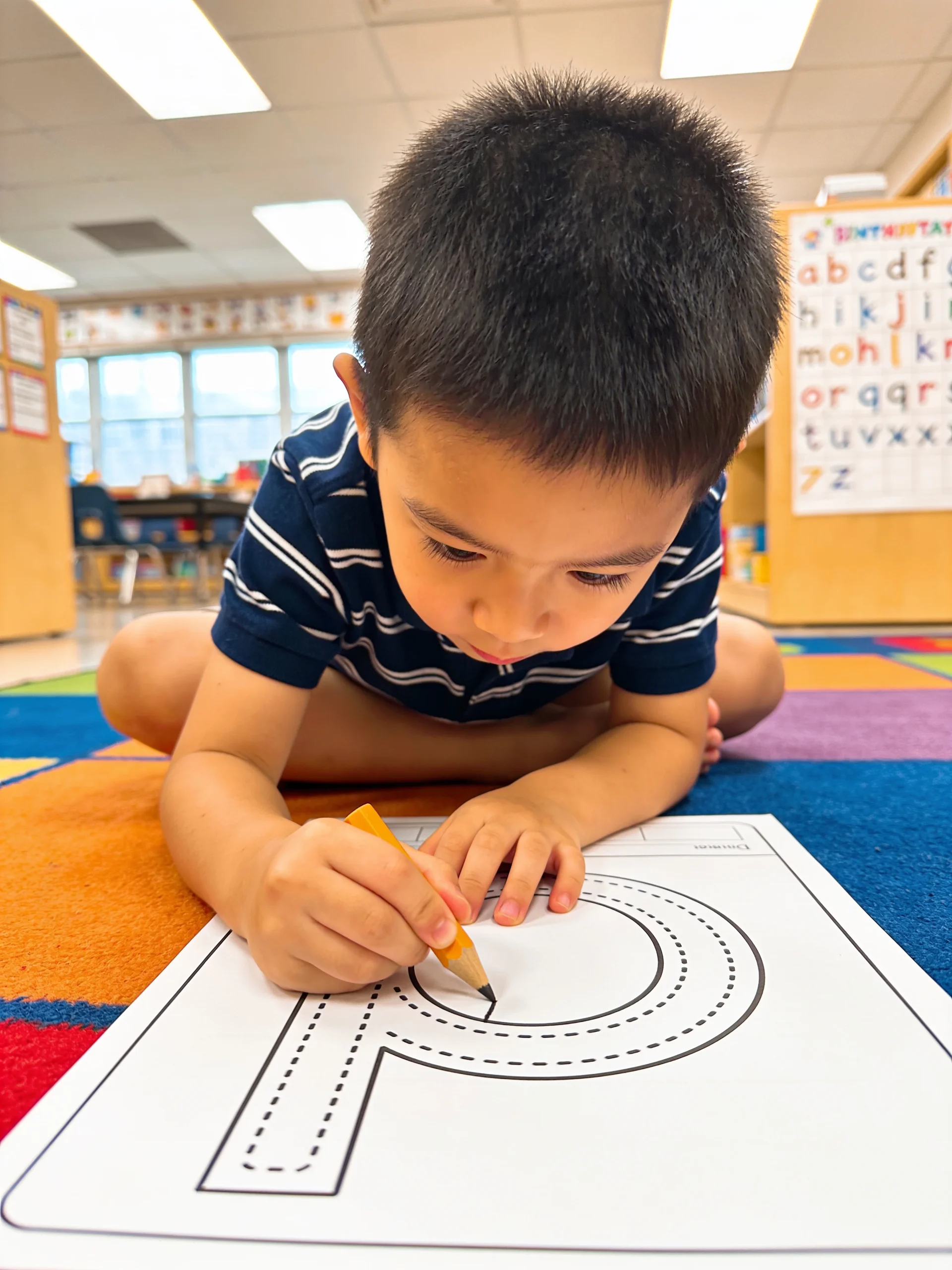 Lowercase Letter P Tracing Worksheet