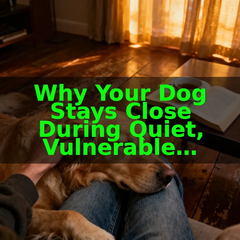 Why Your Dog Stays Close During Quiet, Vulnerable Evenings