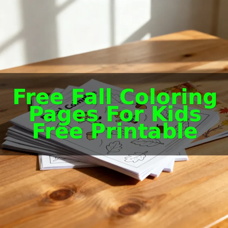 Free Fall Coloring Pages for Kids Free Printable