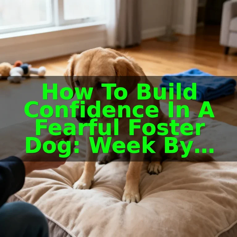How to Build Confidence in a Fearful Foster Dog: Week by Week